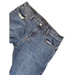 Lucky Brand 221 Straight Leg Jeans Mens 34x32 Dark Wash Blue Stretch Denim